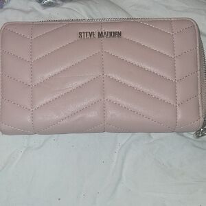 Steve Madden Pink Quilted Wallet